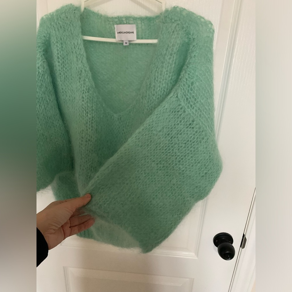 American Dreams V-Neck Knit Sweater - Picture 3 of 5